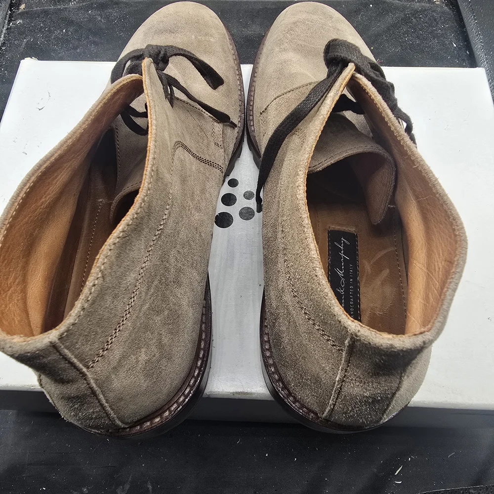 Men's Brown Leather Chukka Boots‎ - Picture 3 of 7